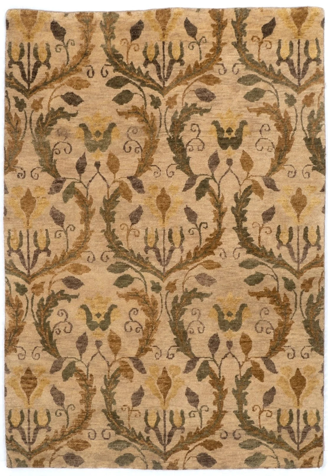 4x6 Damask Indian Traditional Rug