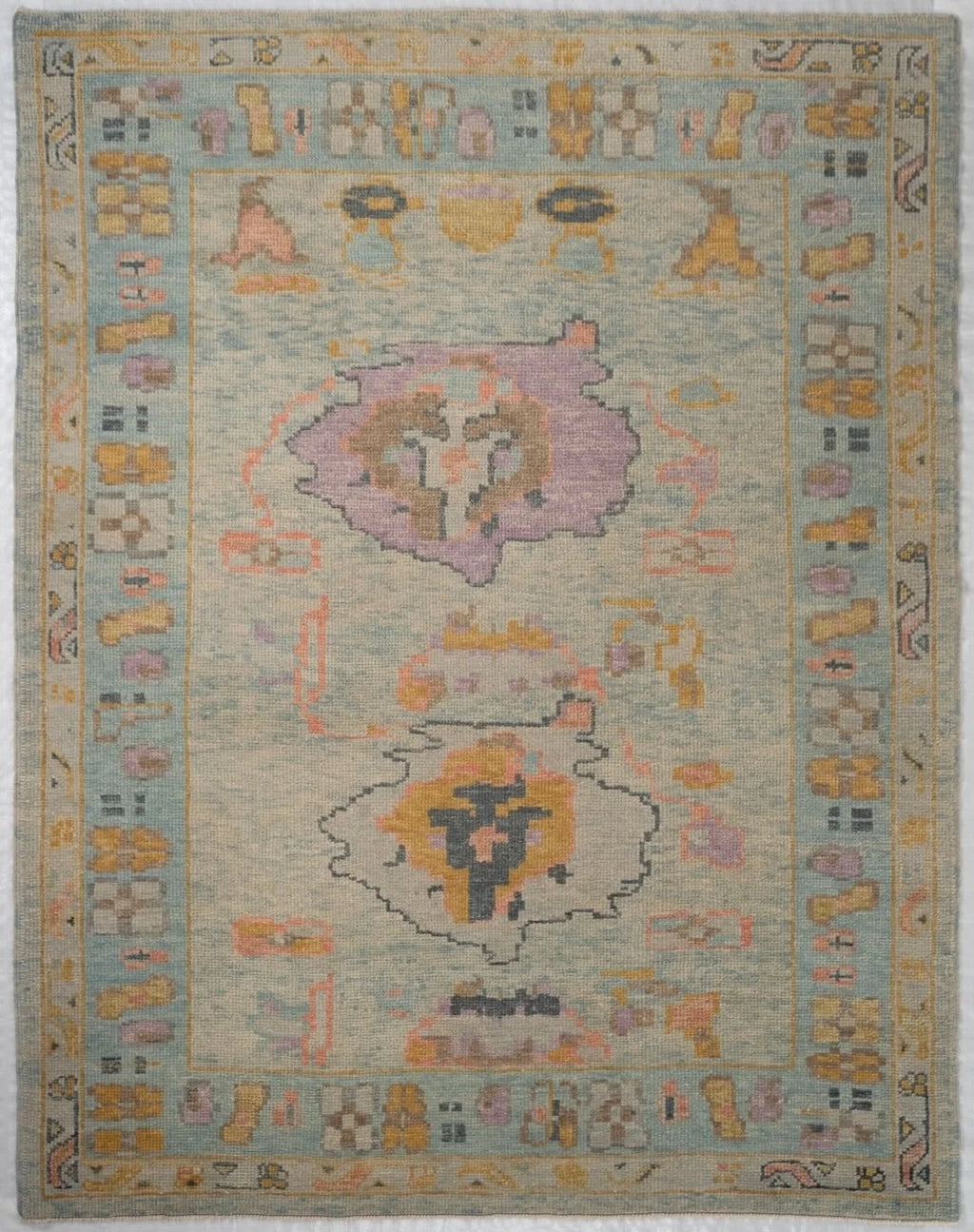 5x7 Oushak Turkish Traditional Rug