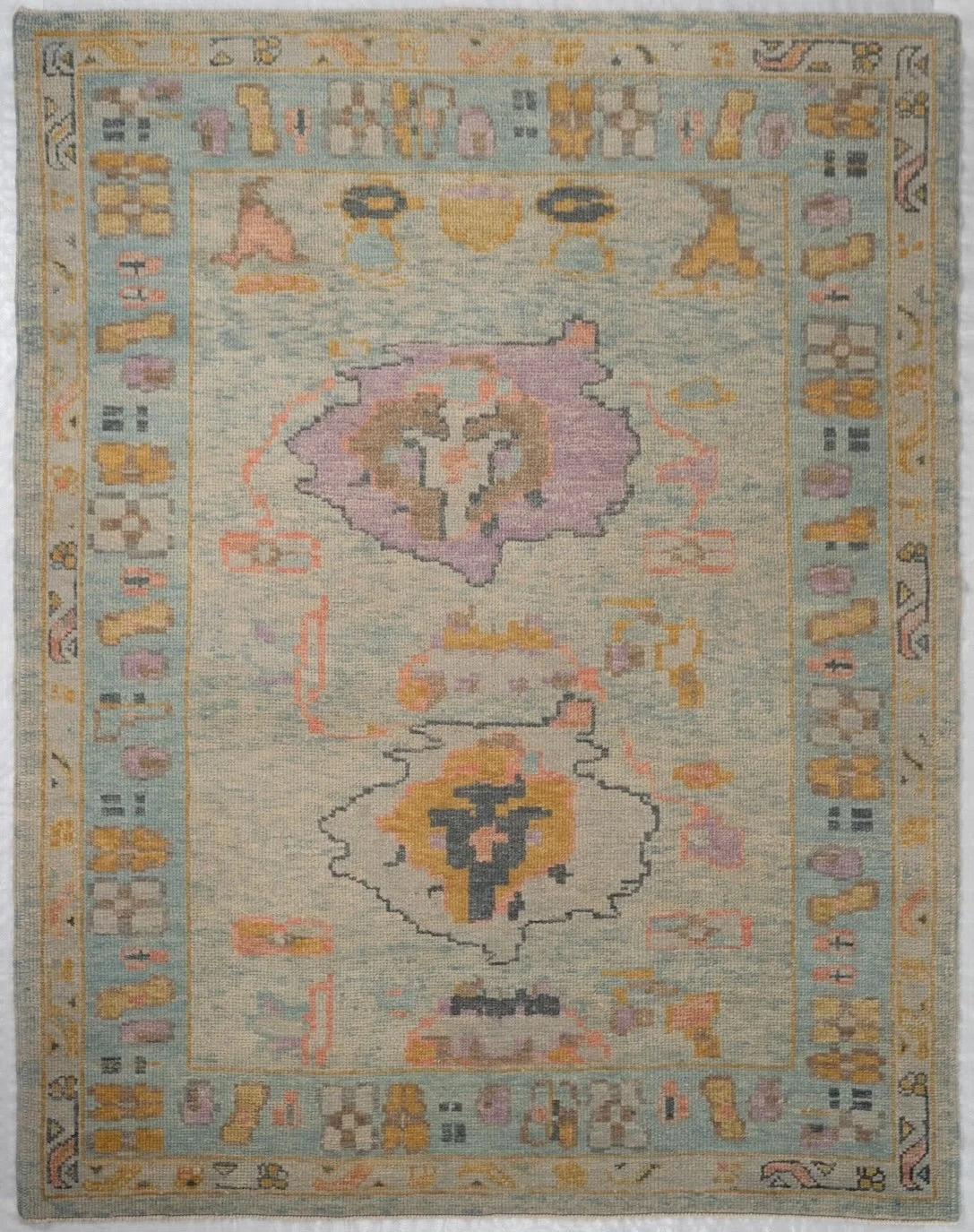 5x7 Oushak Turkish Traditional Rug