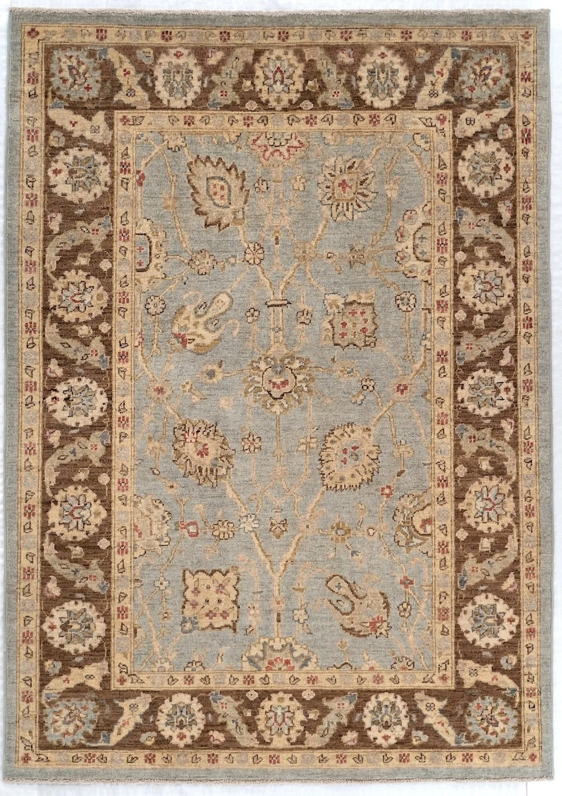 5x7 Sultanabad Pakistani Traditional Rug