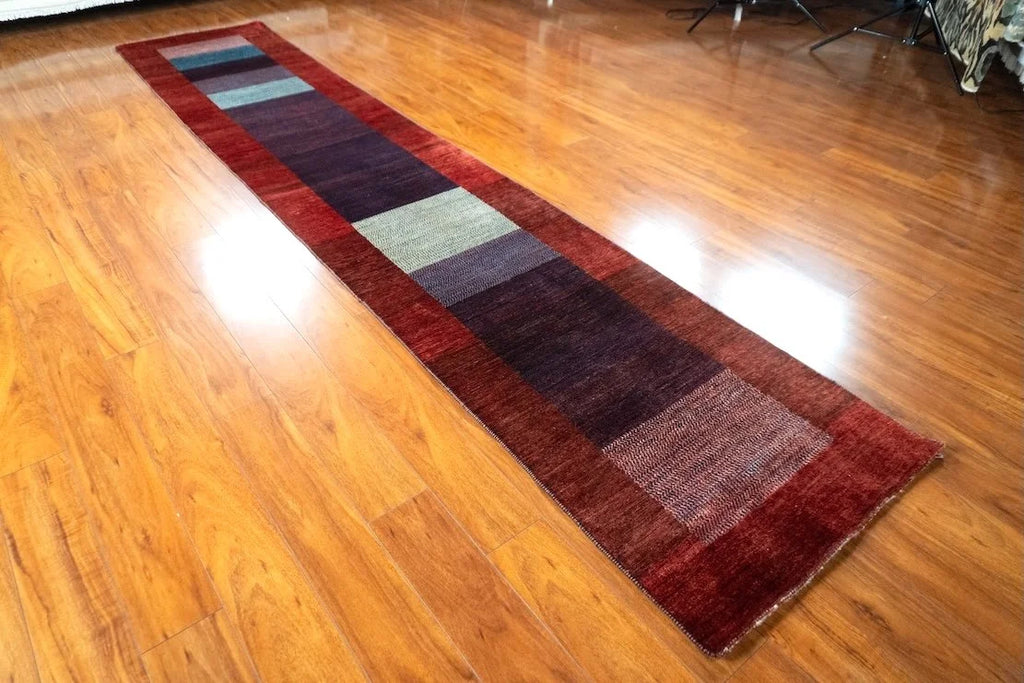 2'6"x 12'7" Gabbeh, Tribal