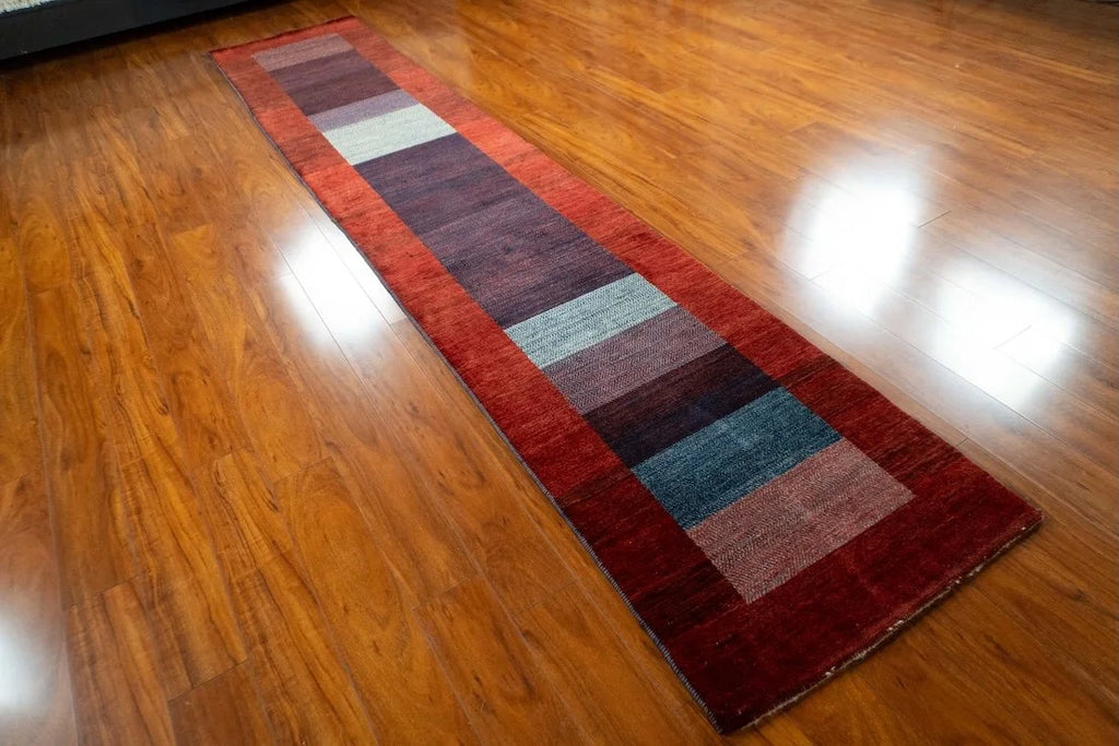 2'6"x 12'7" Gabbeh, Tribal