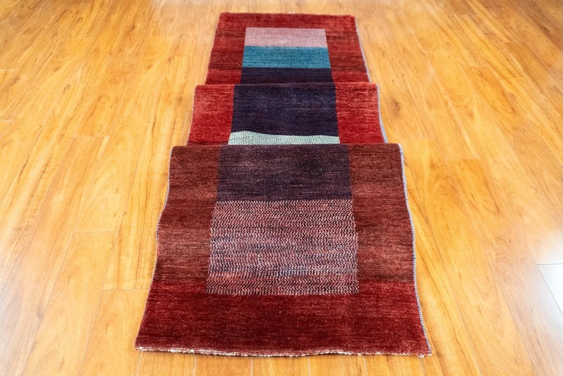 2'6"x 12'7" Gabbeh, Tribal