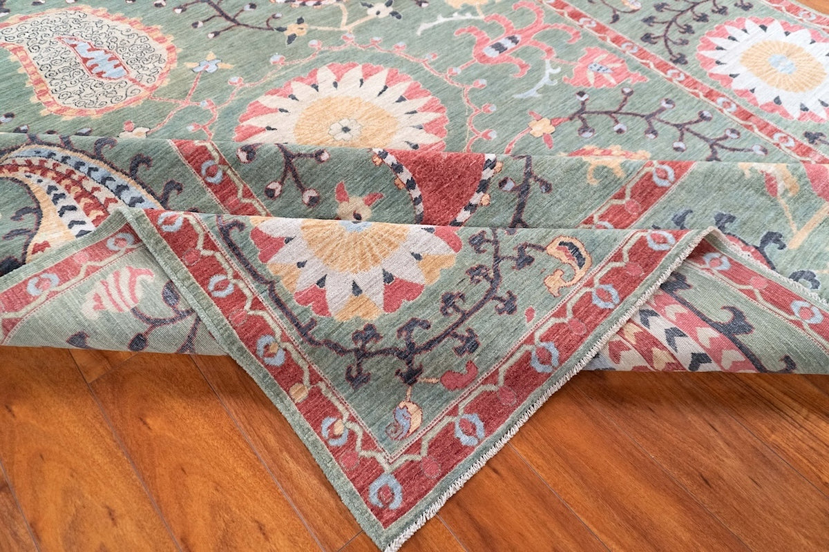 8'2" x 10'2" Suzani, Tribal