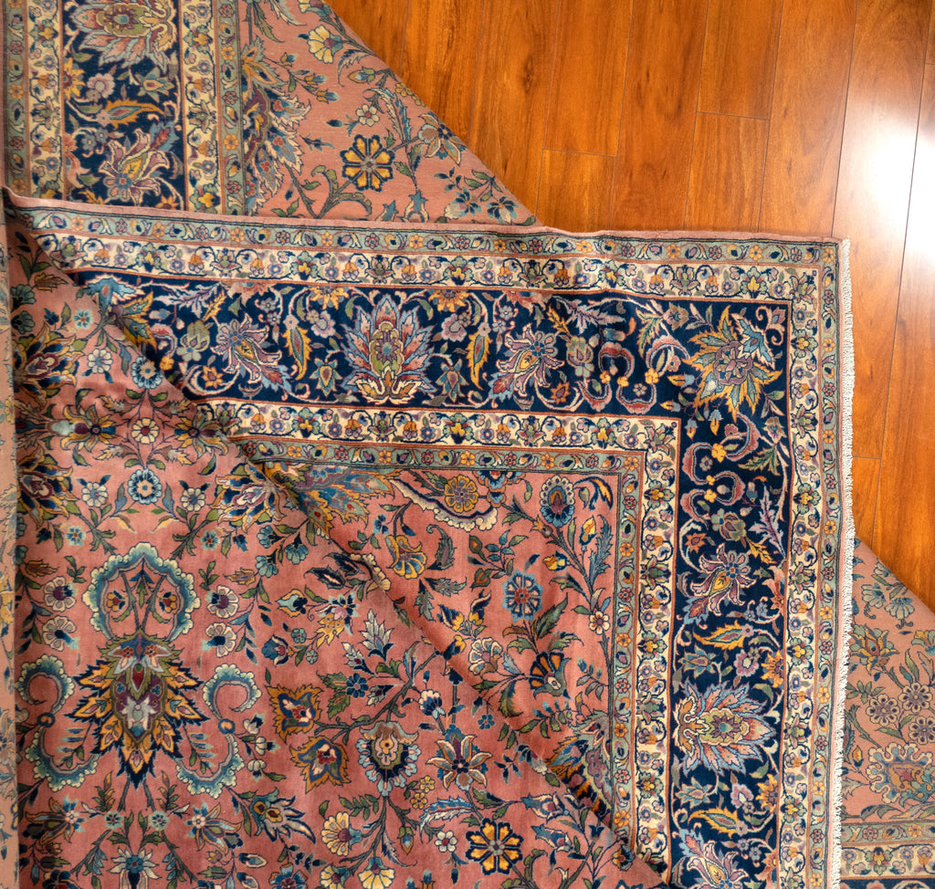 9'7"×16'1" Kashan, Antique