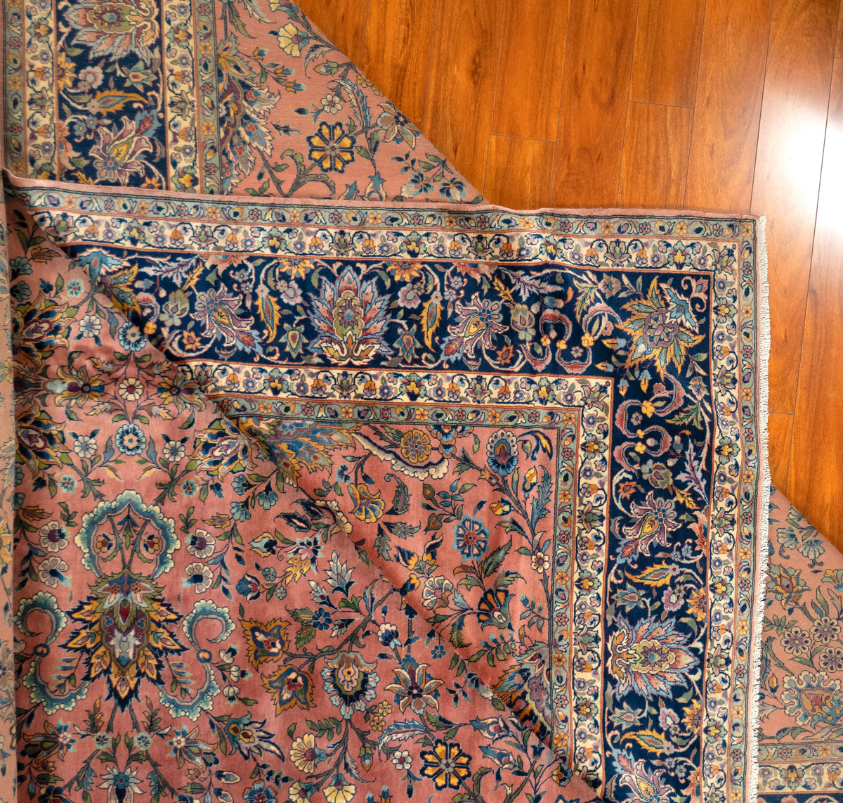 9'7"×16'1" Kashan, Antique