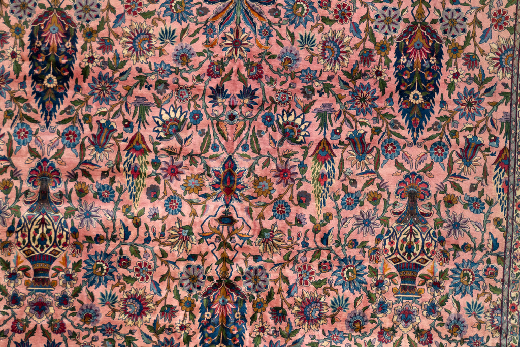 11'7"×19'2" Kashan, Antique