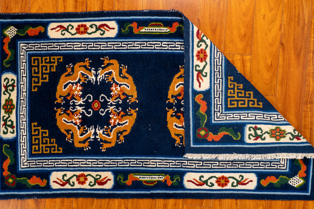 3'2"×6'6" Ningxia, Antique