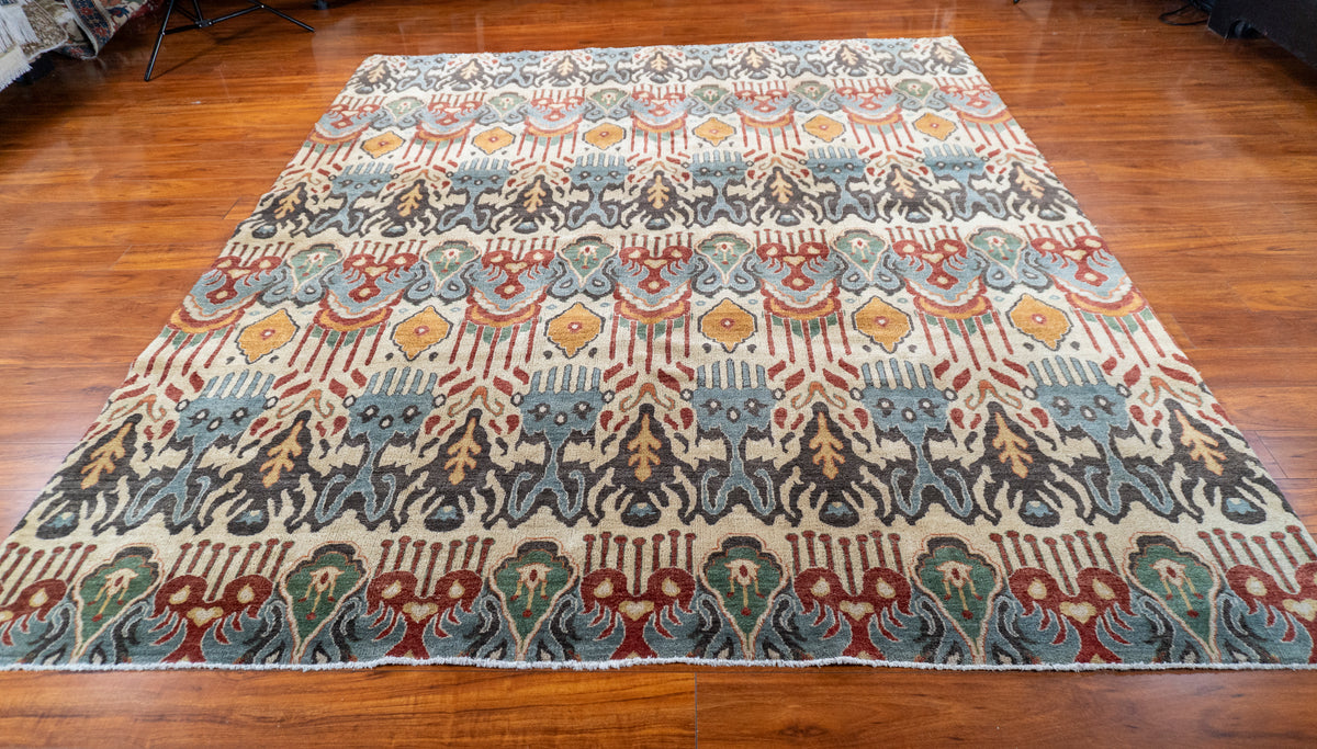 8’x9’8” Ikat, Transitional