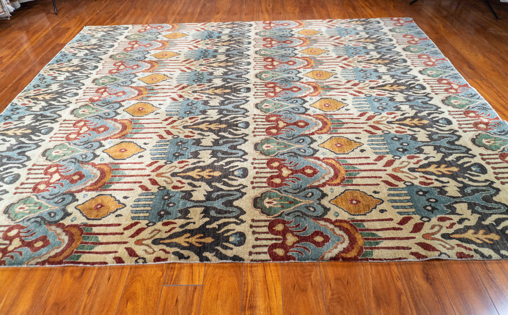 8’x9’8” Ikat, Transitional