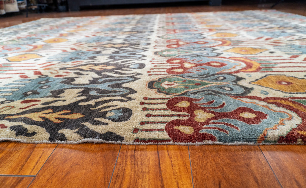 8’x9’8” Ikat, Transitional