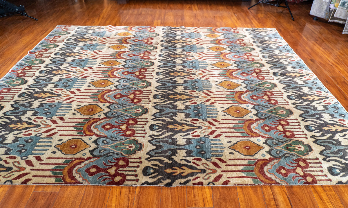 8’x9’8” Ikat, Transitional