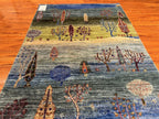 3'3"x4'9" Luri Gabbeh, Tribal
