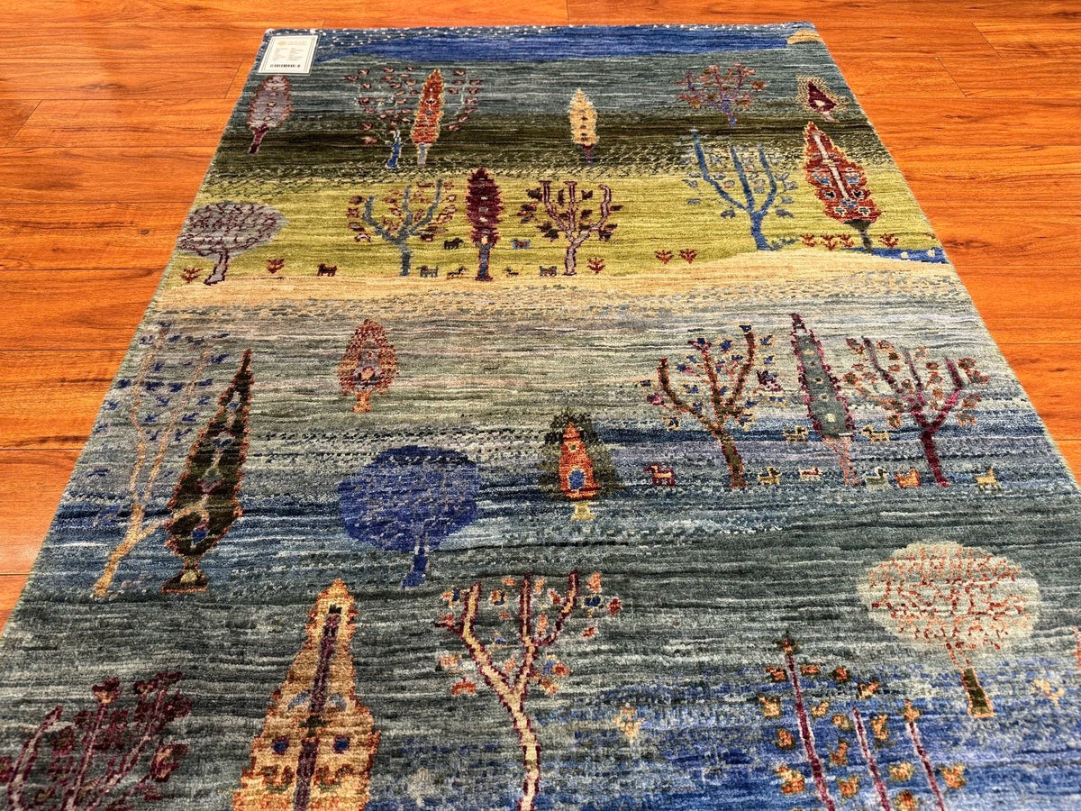 3'3"x4'9" Luri Gabbeh, Tribal