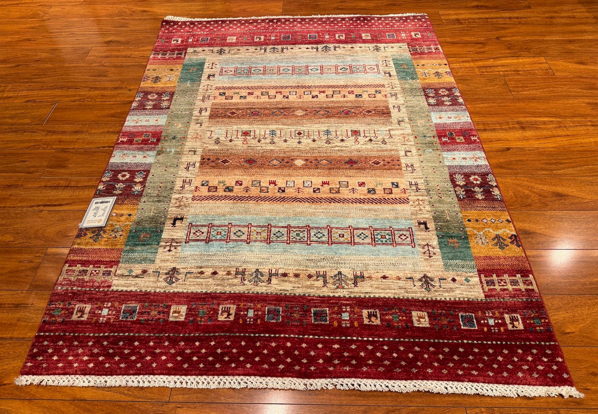 4'2"x5'7" Gabbeh, Tribal