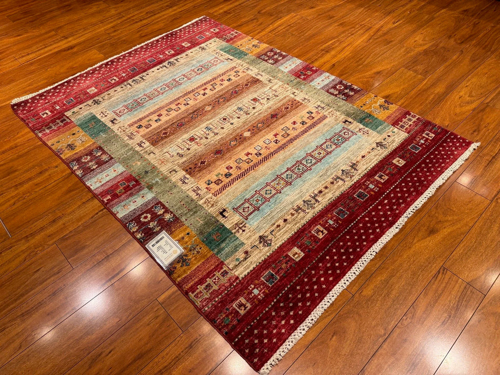 4'2"x5'7" Gabbeh, Tribal