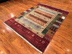 4'2"x5'7" Gabbeh, Tribal