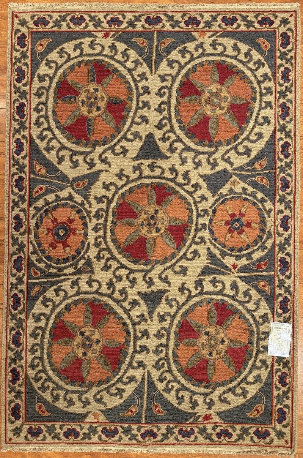 4x6 Soumak Indian Tribal Rug