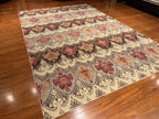 7'2"x10'4" Ikat, Transitional