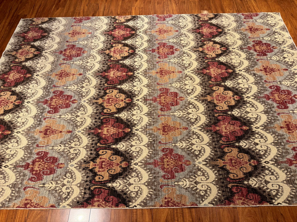 7'2"x10'4" Ikat, Transitional