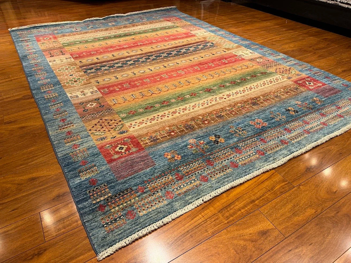 6'10"x9'5" Gabbeh, Tribal