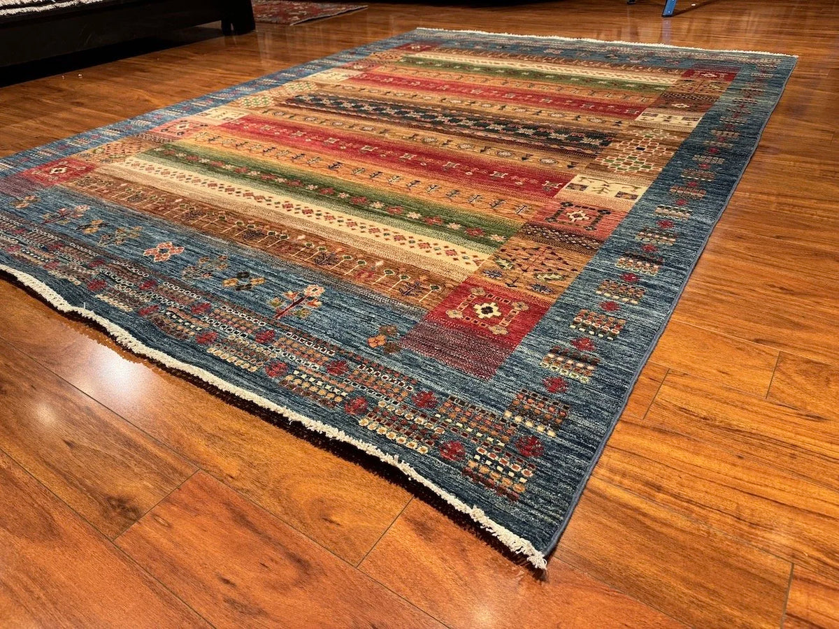 6'10"x9'5" Gabbeh, Tribal