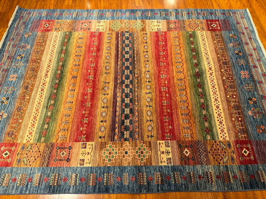 6'10"x9'5" Gabbeh, Tribal
