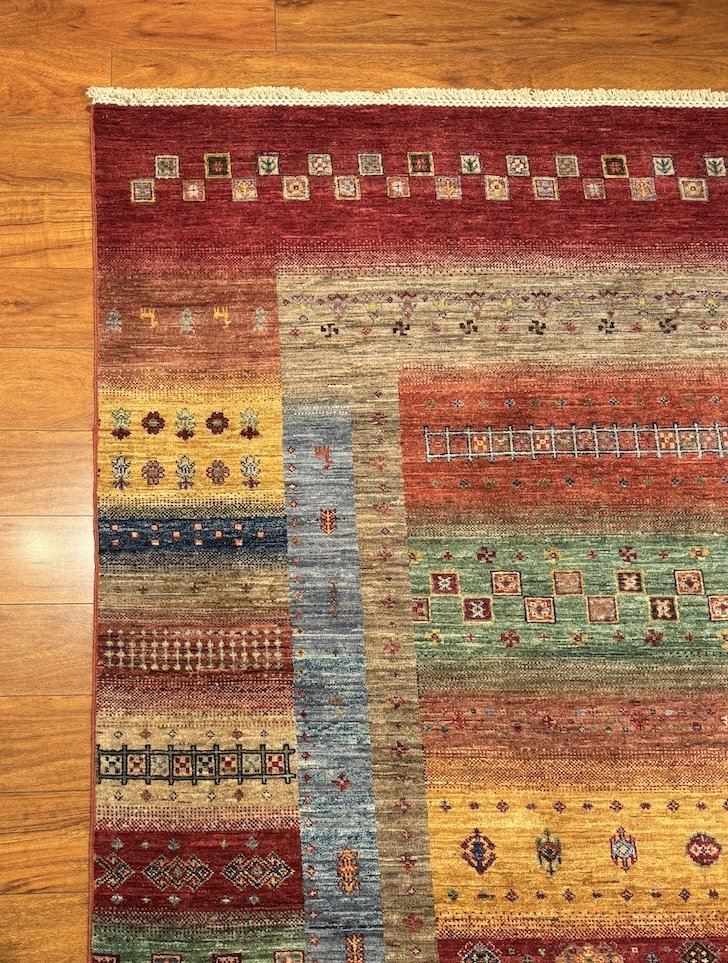 6'9"x10' Kazak, Tribal