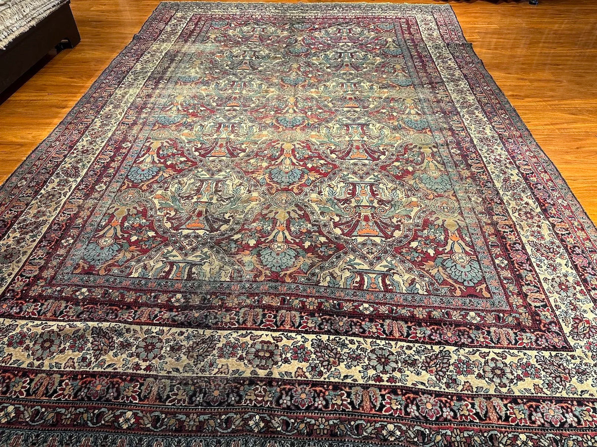 8'9"x13'4" Kerman, Antique