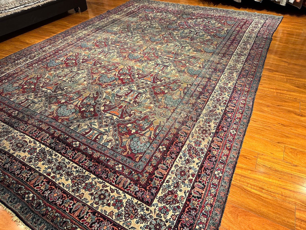 8'9"x13'4" Kerman, Antique