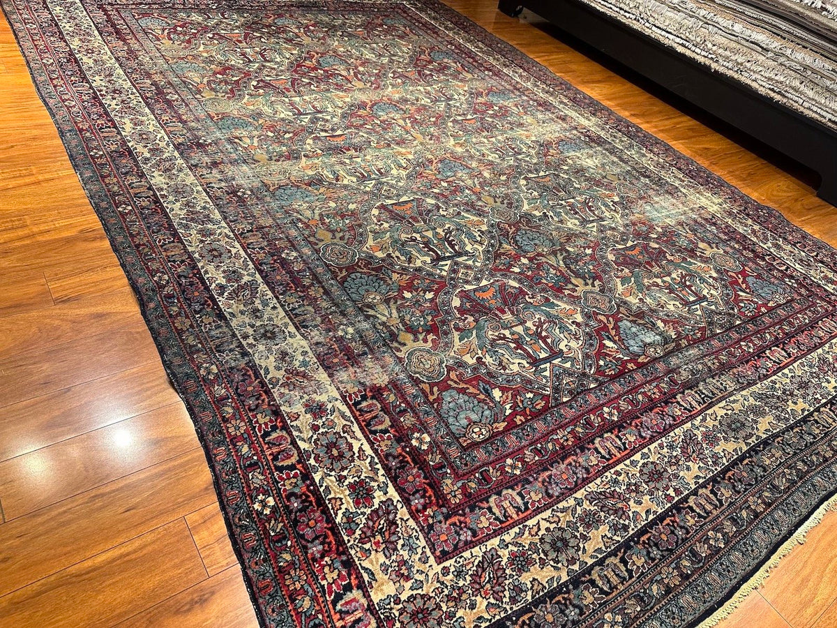 8'9"x13'4" Kerman, Antique