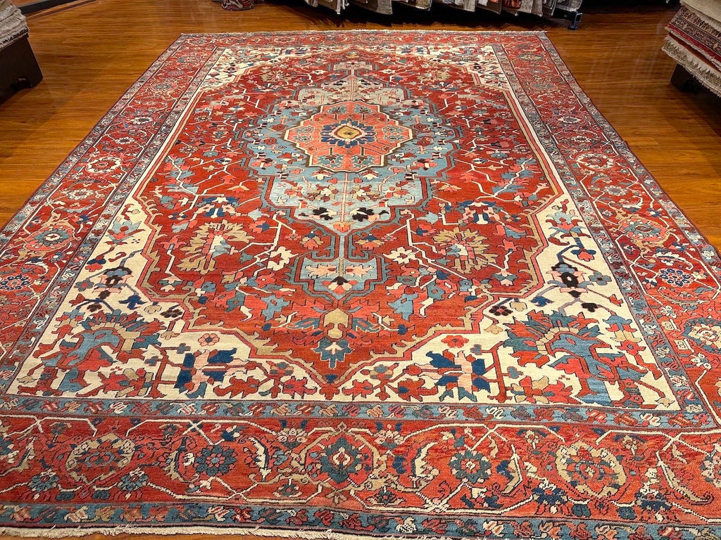 9'10"x13'4" Serapi, Antique