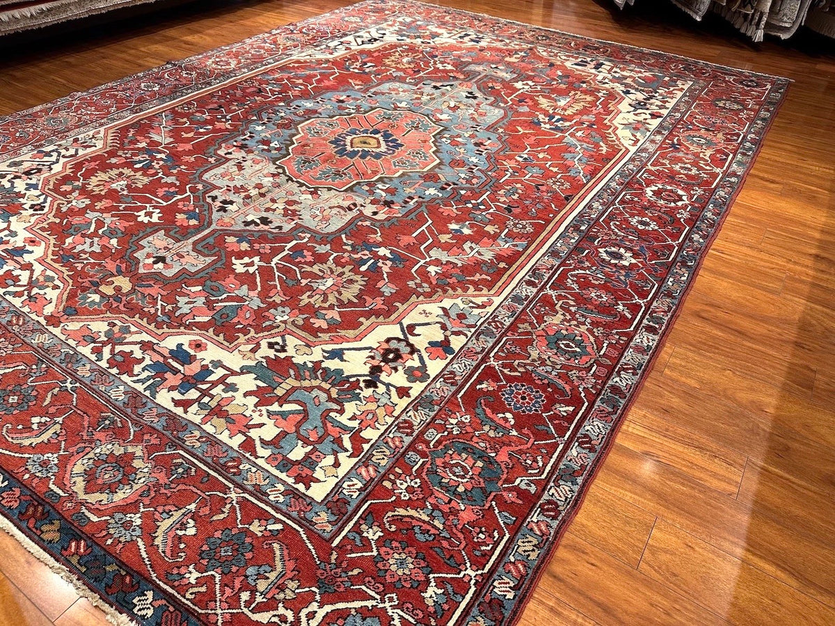 9'10"x13'4" Serapi, Antique