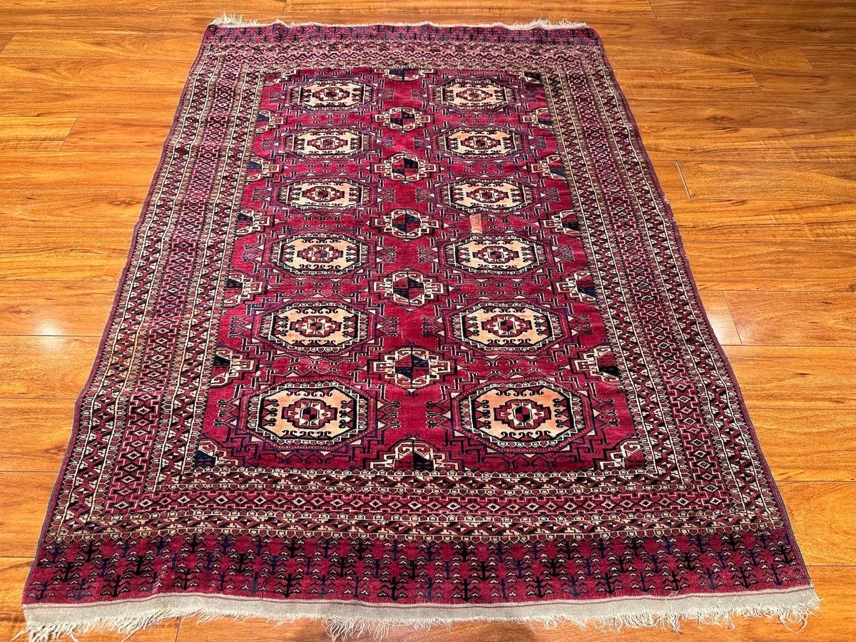 4'1"x5'6" Yomud, Antique