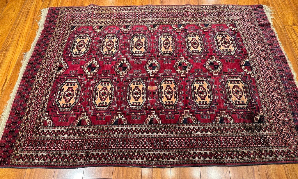 4'1"x5'6" Yomud, Antique