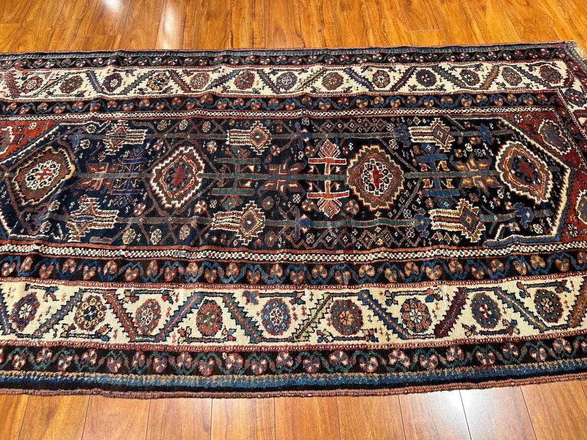 4'1"x7'8" Bibikabad, Antique