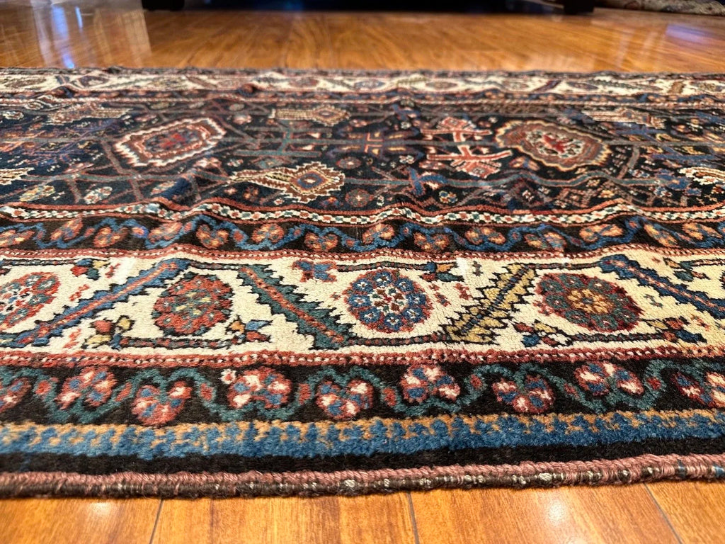 4'1"x7'8" Bibikabad, Antique