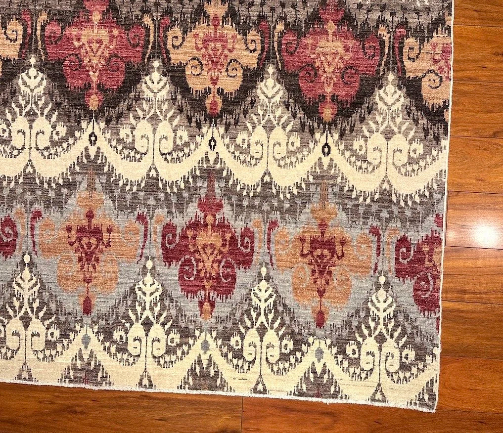 7'2"x10'4" Ikat, Transitional