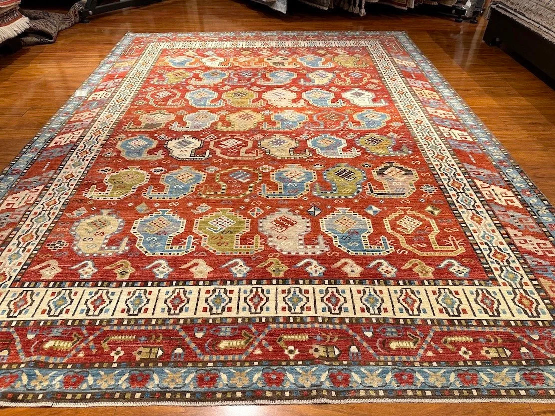 9'1"x11'9" Afshar, Tribal