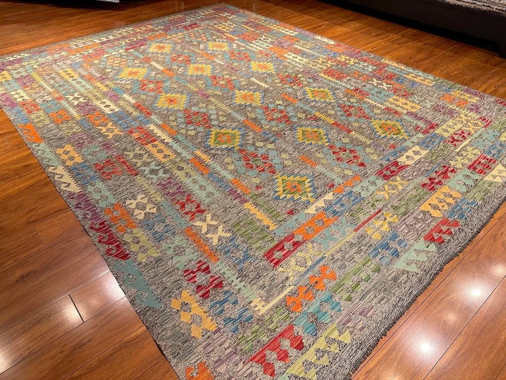 8'5"x11'3" Uzbek, Tribal