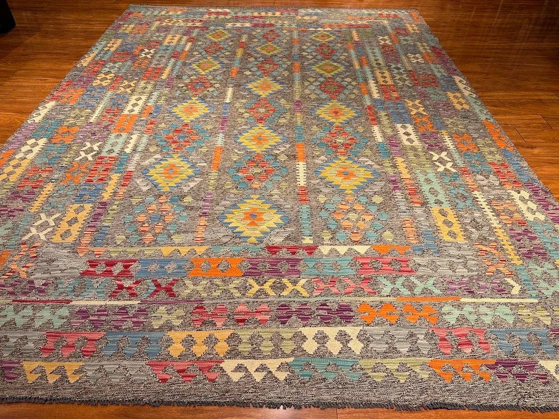 8'5"x11'3" Uzbek, Tribal