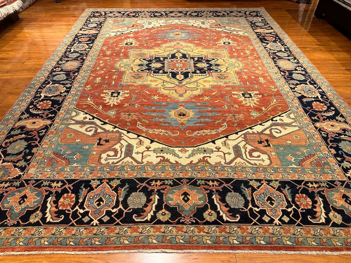 9'1"x12' Serapi, Tribal