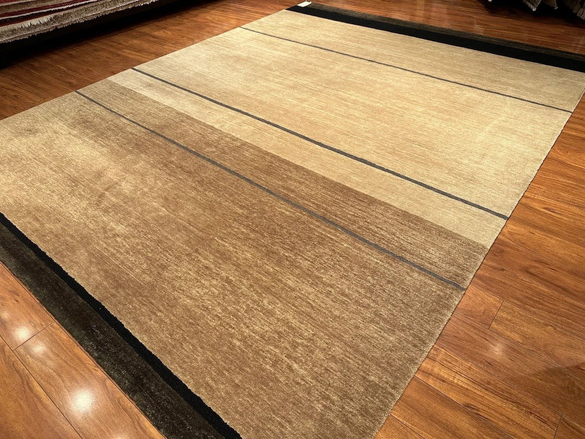 8'9"x11'9" Loop Stripe, Transitional