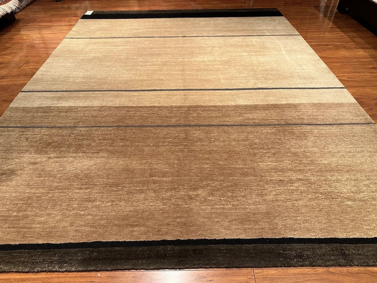 8'9"x11'9" Loop Stripe, Transitional