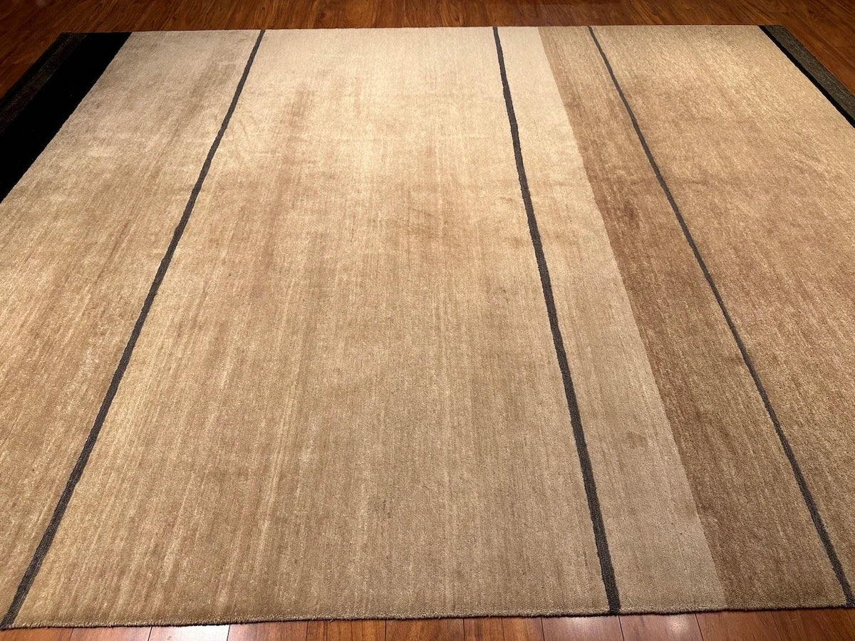 8'9"x11'9" Loop Stripe, Transitional