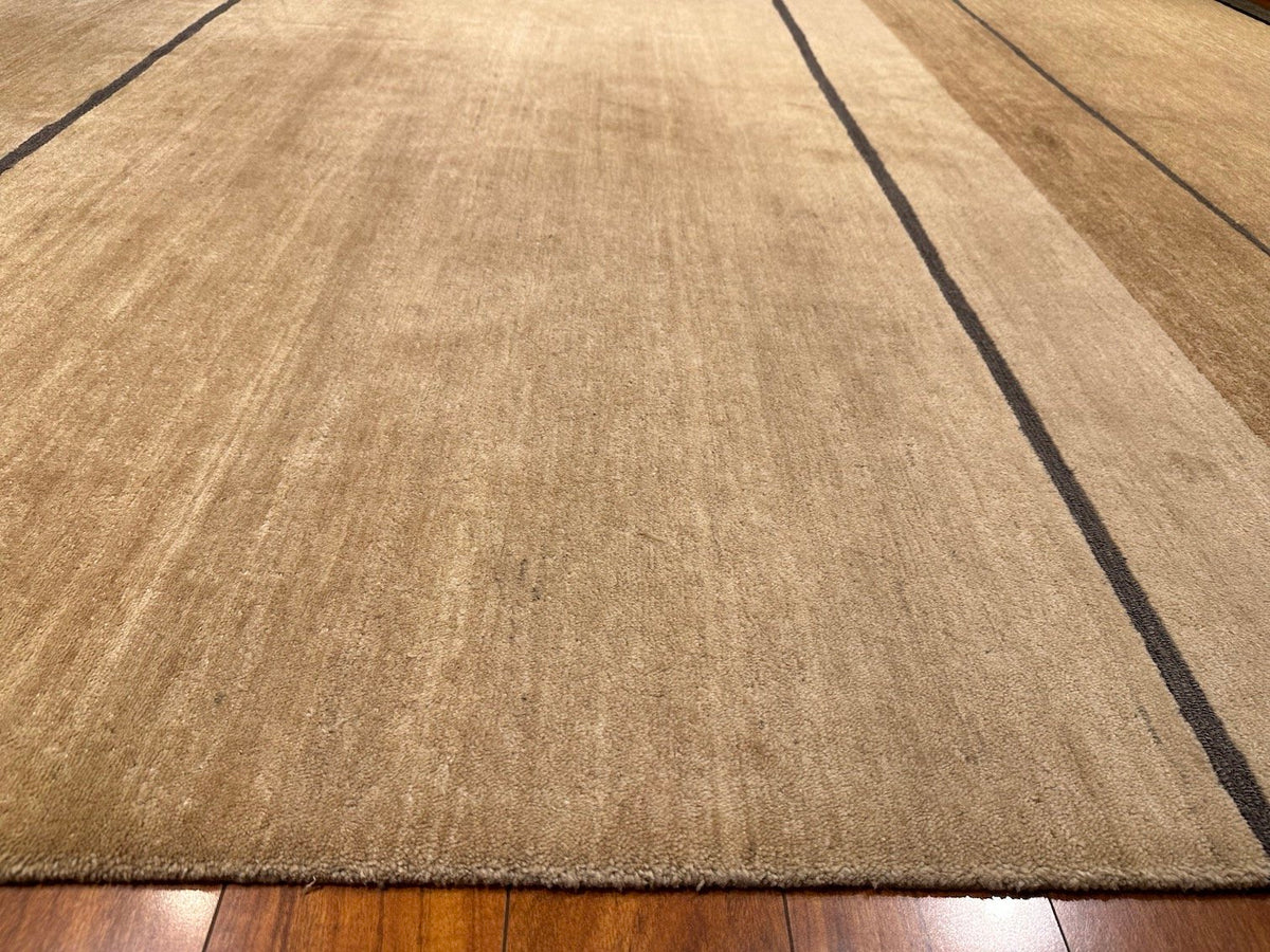 8'9"x11'9" Loop Stripe, Transitional