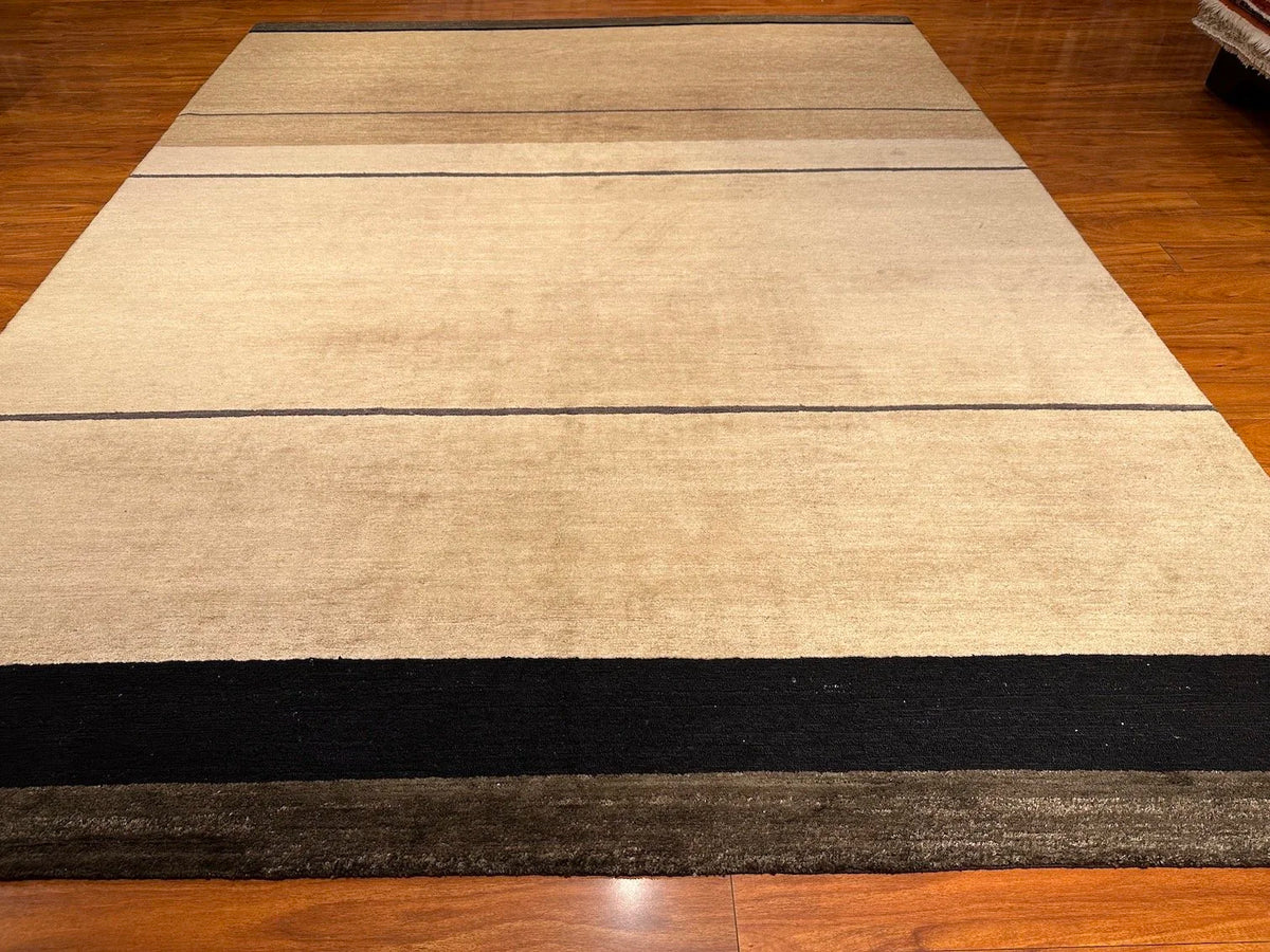 8'9"x11'9" Loop Stripe, Transitional