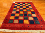 3'3"x5'1" Gabbeh, Modern