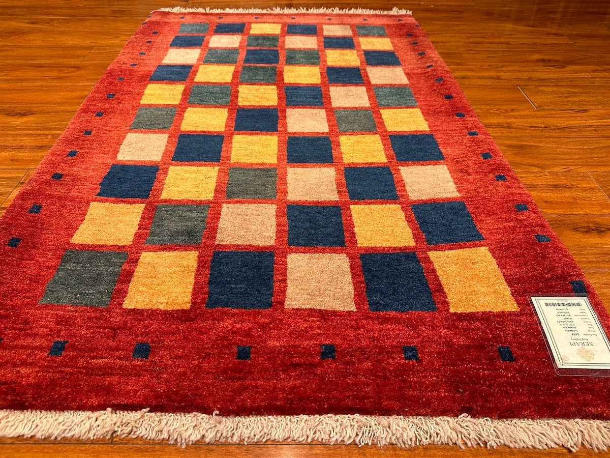 3'3"x5'1" Gabbeh, Modern