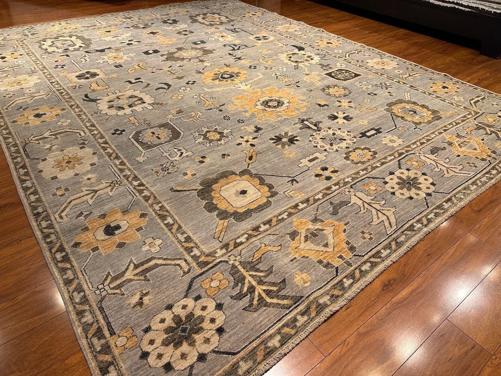 9'2"x11'9" Oushak, Tribal